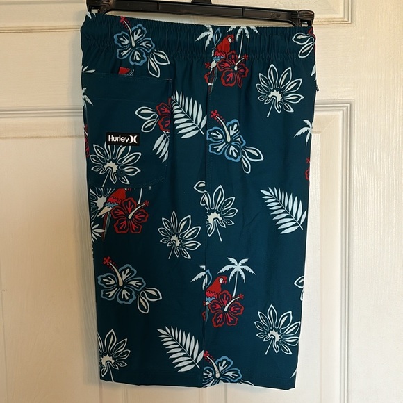 NWT Boys Hurley Punta Rocas Boardshorts XL 20 MSRP $38 Armoured Navy - Picture 11 of 11